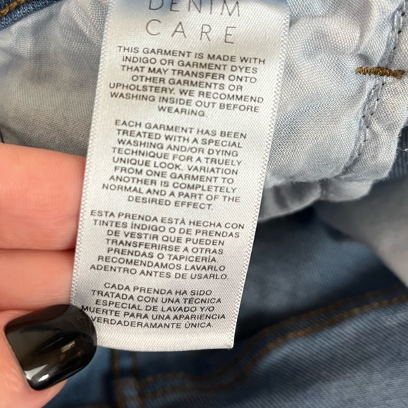 Kensie Jeans Vintage Luxe High Rise Skinny Raw Hem Distressed Jeans Size 4/27 - Picture 10 of 12